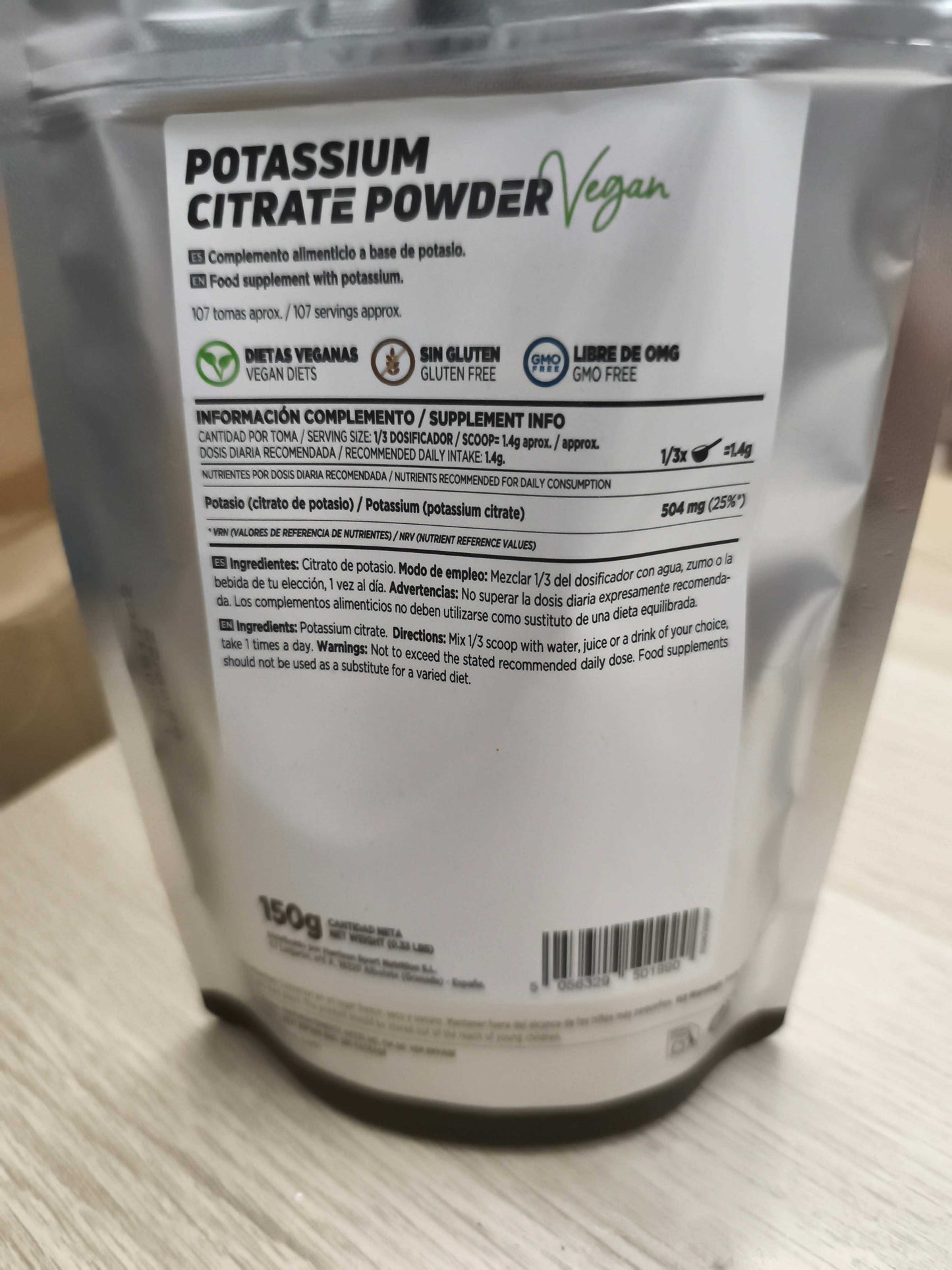 Citrato de Potasio - 150 gr - Supercbd